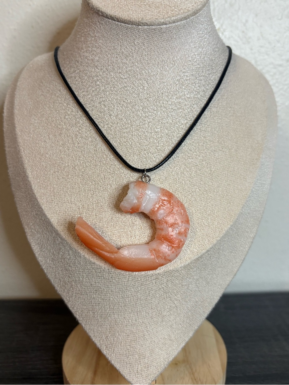 Handmade Shrimp Necklace